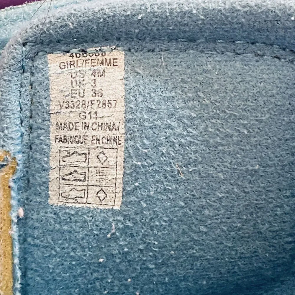Lands' End Girls Winter Snow Boots Blue Lined Insulated Size 4